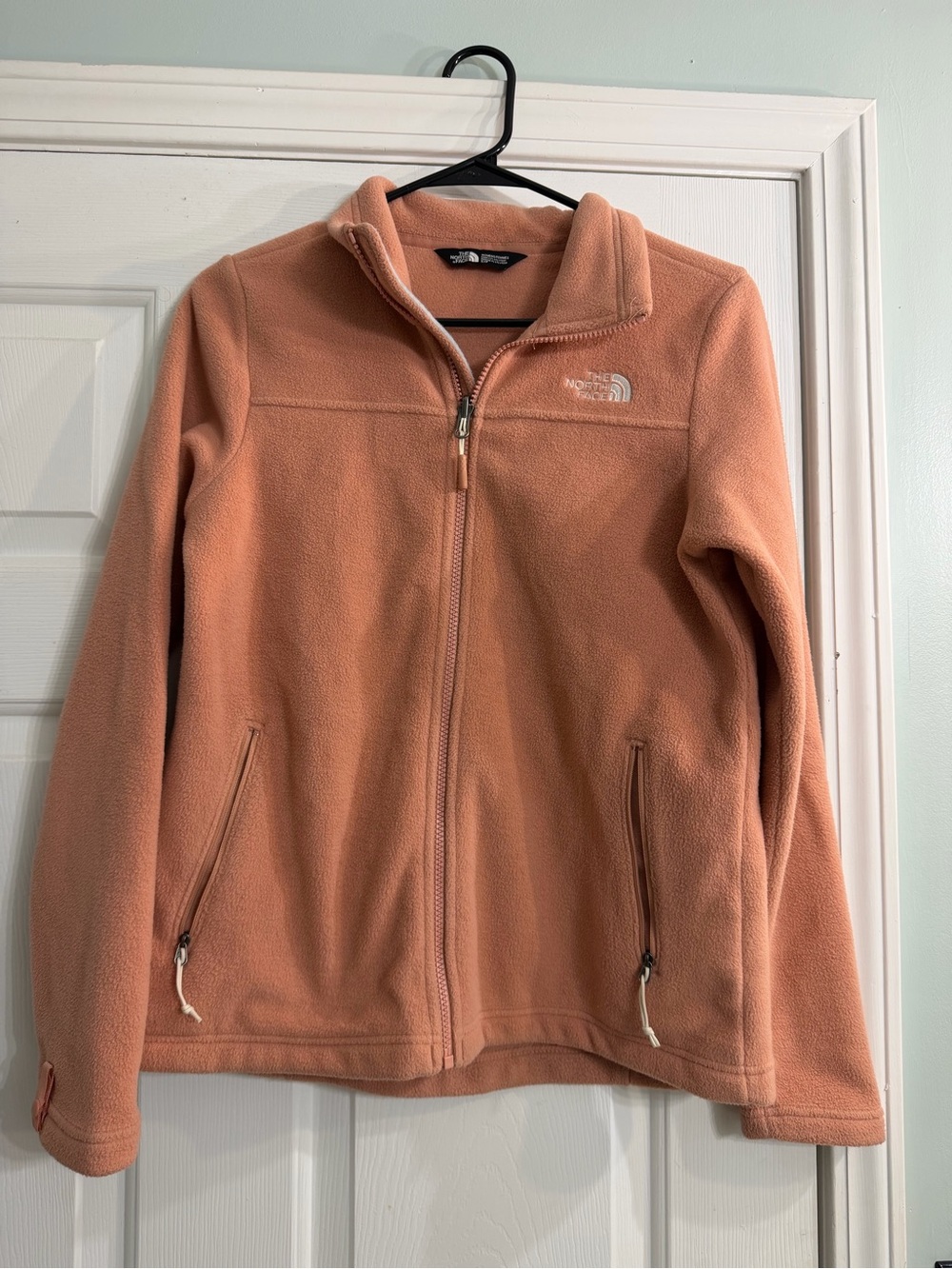 The North Face Women's Salmon Pink Teddy Fleece Jacket - Full Zip